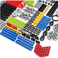 Miniatyrbillede 5 af 5: 182 Dele Gear- og Akslesæt til Technic Dele Kompatibel med Technic Dele, DIY Gear Sortimentspakke ((Løftearm, Pins, Aksler, Stik)) til Technic B