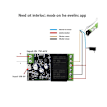 Miniatyrbild 3 av 5: USB 5V/DC7-48V Ewelink Smart Wifi-brytare Universal Relämodul 2-kanals Trådlös Brytare Timer Telefonfjärrkontroll