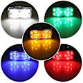 Miniatyrbilde 2 av 5: Billede LED-sidemarkørlys advarselsblinklys motorcykel baglygter 12v/24v trailer lastbil signal bremselampe ekstern indikatorlampe