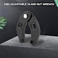 Miniatyrbilde 2 av 5: Justerbar muttertrekker for pakkboks 7463, liten pinnespennerverktøy for hydrauliske sylindere