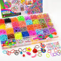Pikkukuva 1 / 5: Rainbow-kuminaumakone 1400+ kuminauha Starter Kit, 32 ainutlaatuista värillistä kuminauha-täyttöpakettia muiden tarvikkeiden ja kestävän säilytyslaatikon kanssa