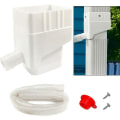 Miniatyrbillede 1 af 5: Regnvandssamler, UV-resistent Professionel Regnvandssamler Kit Kompatibel Udendørs Græsarealer, Hvid
