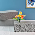 Miniatyrbillede 5 af 5: 4 stk. Tør Blomster Skum Til Kunstige Blomster Vådt Blomster Skum Mursten Grå Blomsterhandler Styrofoam Blokke Fo