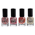 Miniatyrbild 1 av 5: 4 Flaskor Glitter Nagellack Blank Nagelkonst Nagelpigment Nagellack Gel