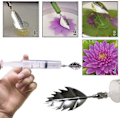 Miniatyrbilde 4 av 4: Rustfrie stål blomster 3d blader gelé-kunst-verktøy kake nåler pudding-dyse gelé verktøy