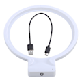 Miniatyrbilde 3 av 5: Justerbar RGB-base vertikal horisontal LED-omgivelseslysstativ for PS5-vert