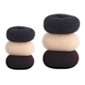 Miniatyrbillede 3 af 5: 3 farver Mode Elegant Hårbolle Donut Skum Svampe Let Stor Ring Hår Styling Værktøjer Frisure