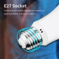 Miniatyrbilde 5 av 5: Tuya Wifi+ble Smart Led-pære Rgb+cct 9w E27 Led-lampe Hjem Soverom Festdekorasjon
