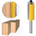 Pikkukuva 3 / 4: 8 mm varren paneeli yläjyrsintä V-liitosreunaterät liimapuulle tappiliitokset puusepänliitokset CNC tappiliitosjyrsintä (koko: 8x19x54)