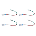 Miniatyrbillede 4 af 5: Sæt med 4 industrielle kontrolkomponenter - 8mm fælles katode LED-indikatorlys, rød og grøn, 110V/220V