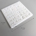 Miniatyrbillede 5 af 5: DIY Polymer Ler Kunsthåndværk UV Epoxy Form Alfabet Bogstaver Tal Silikoneform