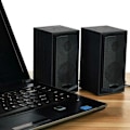 Miniatyrbillede 4 af 5: Træ Computer Pc Højttalere Usb Strømforsynet Lydboks Lydstyrkekontrol Til Pc Telefon