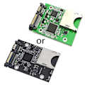 Pikkukuva 1 / 5: Tietokone Sata Serial Ata -muunnin Sd Sdhc Secure Digital Mmc:lle 7+15p Sata