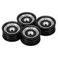 Miniatyrbilde 4 av 5: Axial SCX24 RC Bil 1/24 - 4PCS Svart Aluminiumlegering 24 Hull Hjulnav (for AXI90081 & AXI00001)