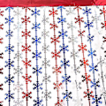 Miniatyrbilde 4 av 5: Snøfnugg folie frynser gardiner - 2 stk 1x2m Sparkle Metallic gardiner