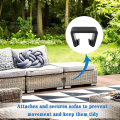 Miniatyrbilde 2 av 4: 18 stk utendørs patio rotting, møbeljusteringsklips patio rotting møbelklips plast sofa fester klips seksjonskontakt for rottingstoler