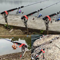 Miniatyrbild 5 av 5: Automatisk fjäderfiskespöhållare, fjärde generationens nya rostfria fiskespöhållare 360 graders justerbar