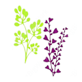 Miniatyrbilde 3 av 5: Blomsterhjerteblader Planter Metallsjærende Dies Embossing Stencil Diy Scrapbooking Hilsenkort Making Album Mal Dies Cut Dekorasjon Håndverk