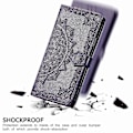 Miniatyrbillede 4 af 5: Samsung Galaxy Z Fold2 Etui Læder Pung Cover Emboss Mandala Magnetisk Flip Beskyttelse Stødsikker - Violet