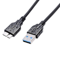Miniatyrbild 4 av 4: 2x USB 3.0 Power Data Sync Laddningskabel för Toshiba Hårddisk