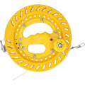 Miniatyrbilde 1 av 5: Dragerulle for drage 20 cm med kulelager, verktøy for snorvikling, grep, hjul, flygende verktøy, 200 meter snor for drageflyging med enkelt snor