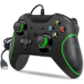 Miniatyrbillede 1 af 5: Kablet controller One Dual Vibration Usb Wired Game Controller Gamepad