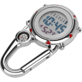 Pikkukuva 4 / 4: Onnekas-karabiini-kello, leike Multifunctional Carabiner Quartz Watch Luminous Face Fob Digital Watch With Compass For Doctors Nurses Or Outdoor C
