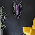 Miniatyrbillede 3 af 4: Triple Moon Goddess Boho Halvmåne Stor Drømmefanger Dekoration Hjem 1