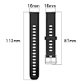 Miniatyrbilde 4 av 5: 3/1 stk 16mm Silikon Armbånd For Keep B4 Remmerstatning Armbånd For Huawei Klokker