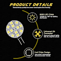 Miniatyrbillede 2 af 5: Kompatibel med 10x G4 LED-pære DC 12V ikke-dæmpbar hvid 6000K lyspære erstatning 20W halogenlampe til køkken campingvogn RV trailer