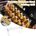 Miniatyrbillede 2 af 5: Rustfrit Stål Kyllingevinge Ben Stativ Grillholder Til BBQ Fest