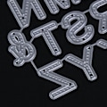 Miniatyrbillede 2 af 5: Metal alfabet stanseform til skæring, DIY scrapbooking, prægning af papir, kortdekoration