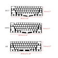 Miniatyrbilde 4 av 5: 2 stk 61 Layout Bryter Lyddempere Ark Myke Landing Pads Dimple Skum Svamp