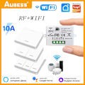 Miniatyrbillede 2 af 5: Wifi Mini Switch Tuya Smart Life App Trykknap Lysswitch Rf 433mhz