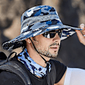 Miniatyrbillede 5 af 5: Udendørs Fiskerhat Camouflage Boonie Jungle Bredbremmet Mesh Hat Camouflage Hat