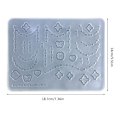 Miniatyrbillede 3 af 5: Epoxy Resin Støbeform Vedhæng Smykker Nøglering Dekoration Diy Håndværk Fremstilling