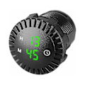 Pikkukuva 1 / 5: Auton elektroninen kello, auton LED-kello kosketusnäyttö 12v/24v vedenpitävä auton digitaalinen kello Mini LED-digitaalinen kello moottoripyörän kello Halkaisija 2,01 tuumaa C:lle