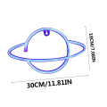 Miniatyrbilde 3 av 4: Led Planet Neonlys Universe-Formet Pynt Nett Rød Dekorasjon Nattelys