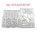 Miniatyrbillede 4 af 5: 1 stk. Metal skæredør Dekorativ Scrapbooking Papir Håndværk Kort Diecuts Diy