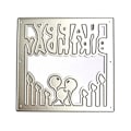 Miniatyrbilde 2 av 5: Rektangulær bursdag ballonglys stanseform for DIY scrapbooking papirhåndverk
