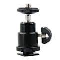 Miniatyrbillede 1 af 5: Kamera Stativ LED Lys Flash Stativ Beslag Holder Mount 1/4 Hot Shoe Adapter