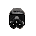 Miniatyrbilde 5 av 5: IEC 320 C13 hunn til C6 hann 3-pin kløverblad pluggkonverter AC strømadapter