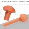 Miniatyrbilde 3 av 5: 4/4 Fiolin Jujube Tre Tuning Pegs Reservedeler - Sett med 4