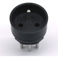 Miniatyrbilde 3 av 5: Strømskinne EU til Sveits / Liechtenstein 2-pin adapter De/fr/it/es 3-pin