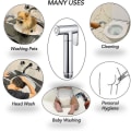 Miniatyrbilde 3 av 3: Premium kompakt messing håndholdt toalett bidet hode bad toalett rengjøring kran bleier (kun sprayhode)