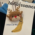 Pikkukuva 10 / 10: Piirretty Plussinen Joulupukki Nuken Ripustuskoriste Joulupukki Peura Lumimies Avaimenperä Koululaukun Koriste Ripustuskoriste curly christmas tree bead chain