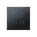 Miniatyrbild 1 av 5: Tuya Eu Wifi Smart Väggströmbrytare Lyxig Glaspanel Touch Sensor Timer