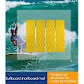 Miniatyrbillede 2 af 4: 4 stk./sæt Surfing Front Traction Pad - sup Surfboard Deck Grip Mat Udskiftning Med Klæbemiddel (gul)