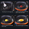 Miniatyrbilde 5 av 5: 2 stk Non-stick rustfritt stål håndtak runde egg ringer Shaper pannekake former ring