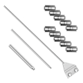 Miniatyrbillede 2 af 5: Aluminium Magnesium Legering Akvarie Skraber Rengøringsbørste